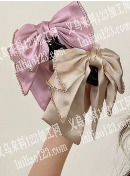 如图布艺蝴蝶结的手工活外发，寻找加工厂，