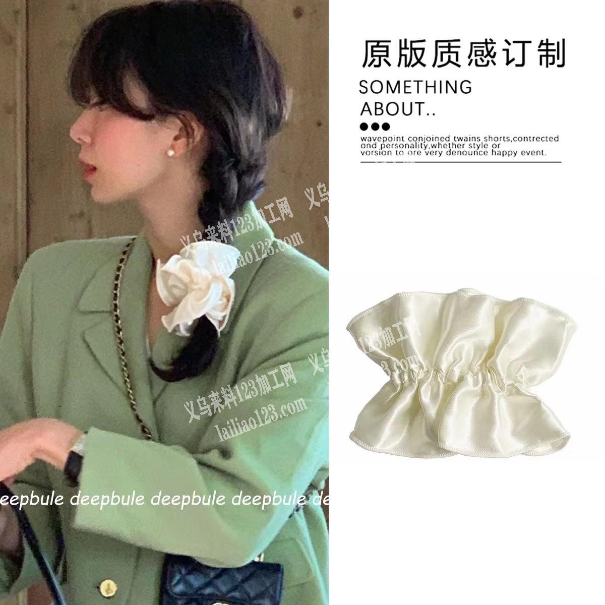 《平车活外发》发江苏做，布艺发饰品，如图