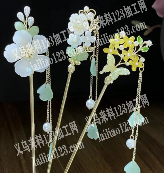 大量合金发簪成品订单，寻找专业做合金发簪