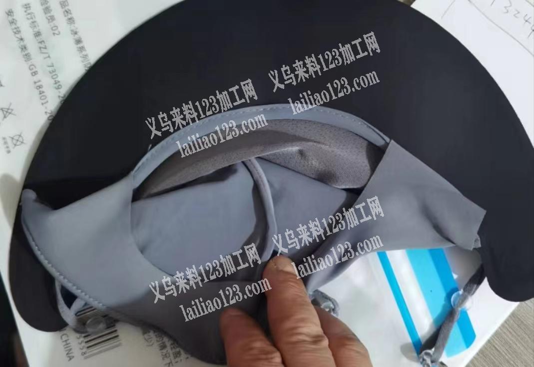 如图，寻找帽子加工厂，黑胶帽檐外发加工，