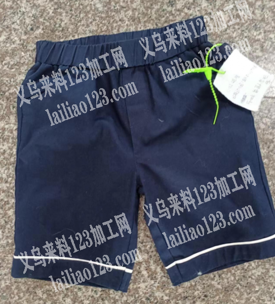 如图   童装短裤外发加工，