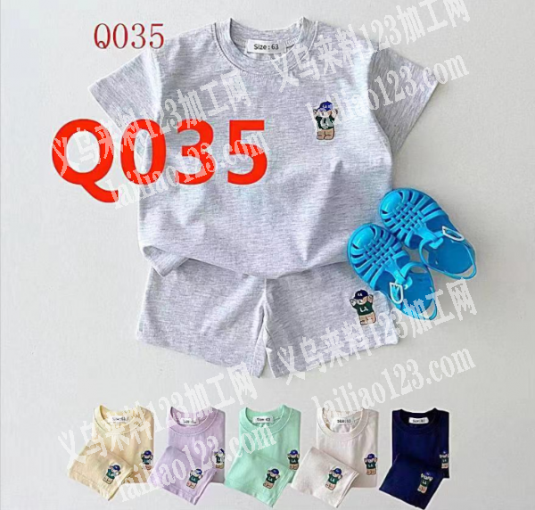 寻找儿童短袖夏季套装服装加工厂，做精品，