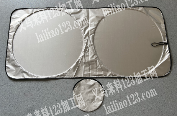 4.3万汽车遮阳挡缝纫加工活外发，如图，