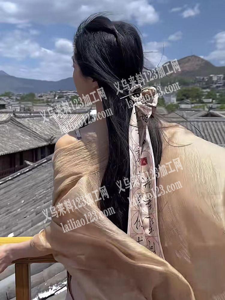 布艺发带布艺头饰发圈有订单，如图，寻找专