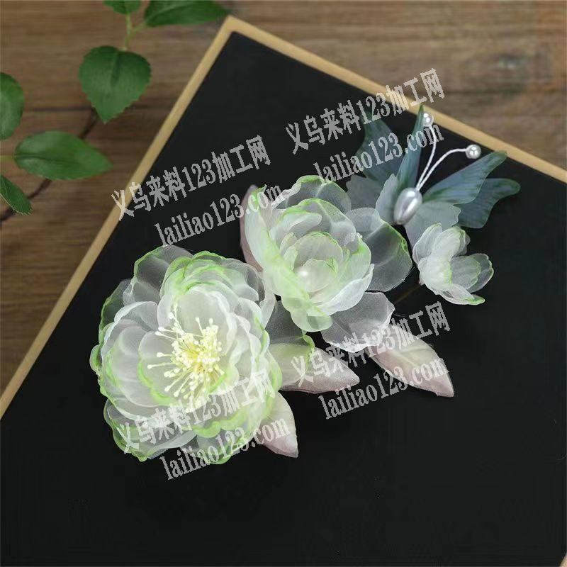 100万网纱花瓣染色外发加工，如图，找花