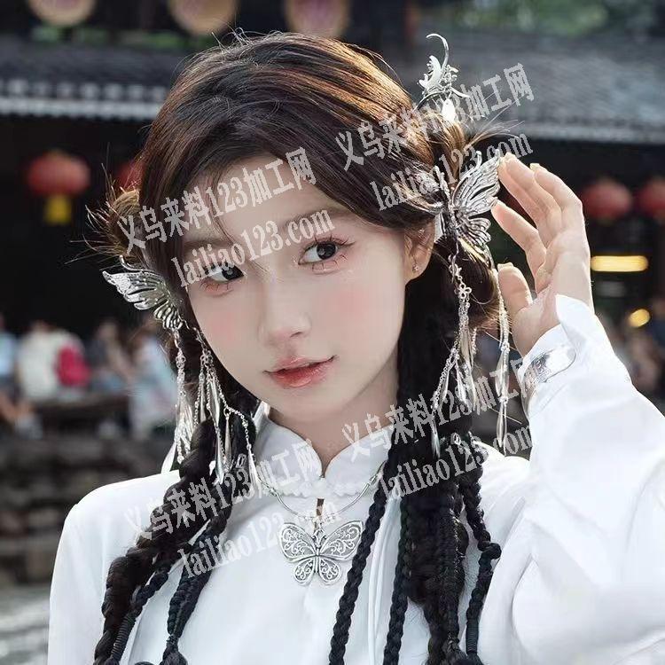头饰挂圈的手工活外发加工，如图，寻找手工