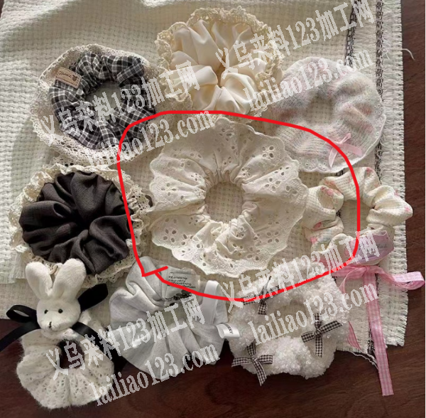 大量布艺大肠圈外发加工，寻找专业做大肠圈