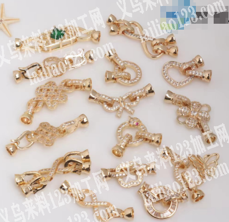 大量铜项链扣，寻找现货，各种铜项链扣类现