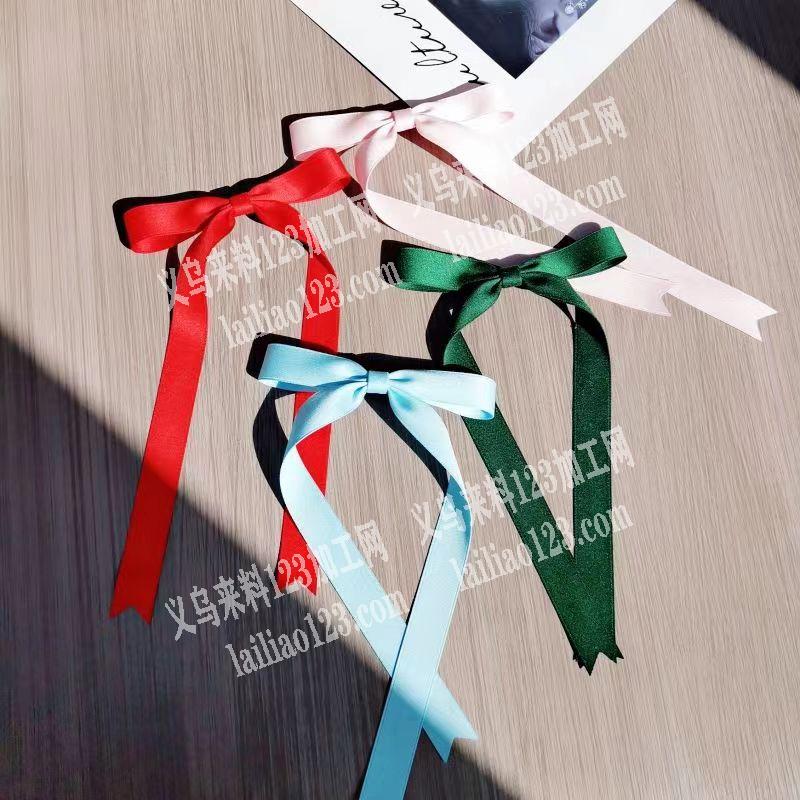 如图，简单打蝴蝶结的手工活，外发加工发后