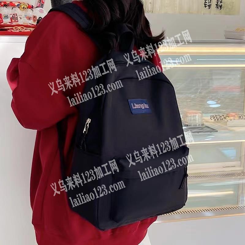 公司简单双肩背包订单外发加工，发发河北，