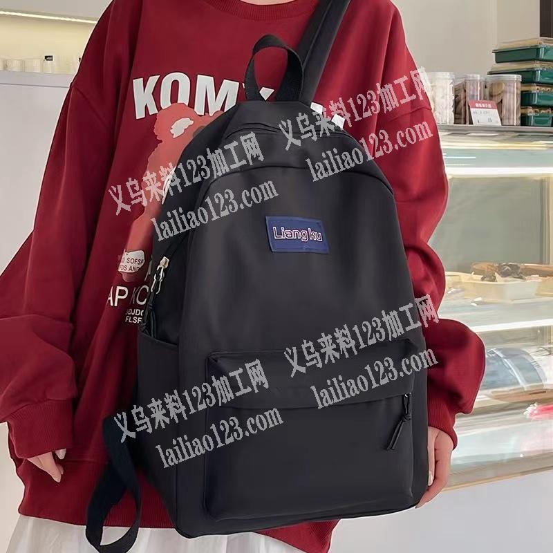 公司简单双肩背包订单外发加工，发发河北，