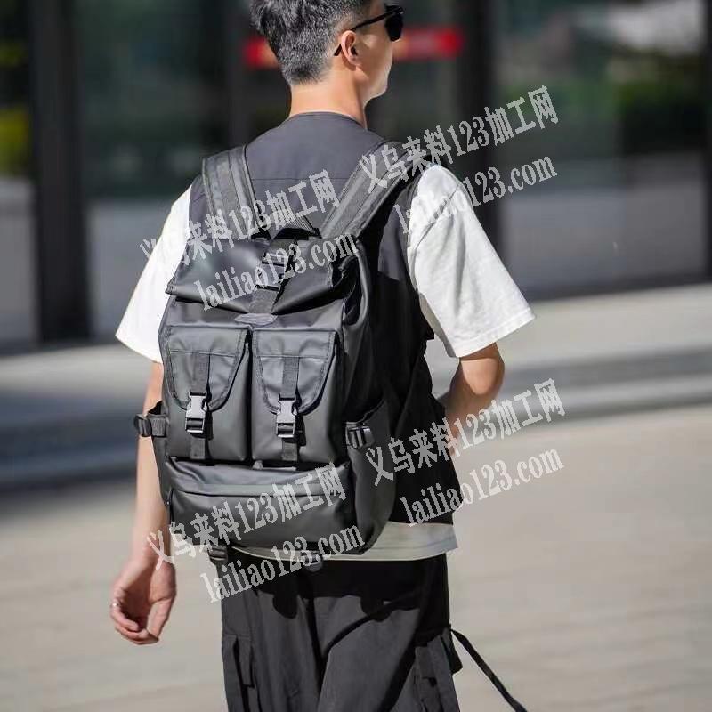男包双肩包订单，寻找箱包加工厂，如图类似