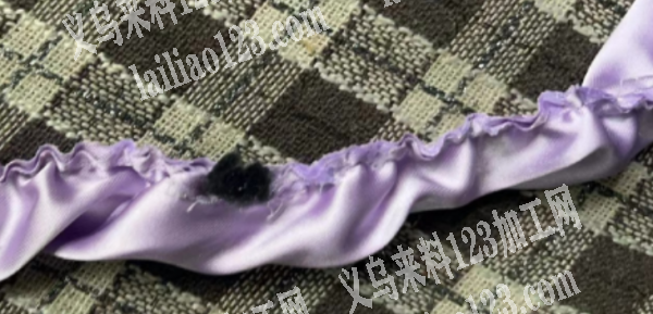 卷玫瑰花的布条，如图，打皱外发加工，谁家