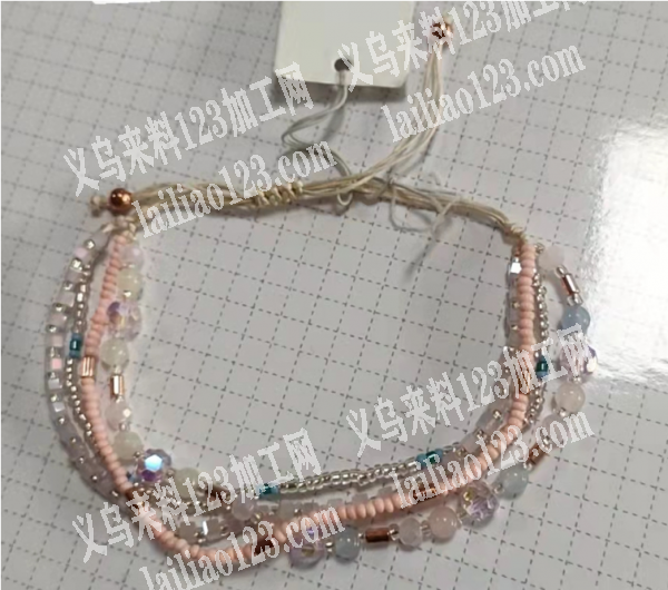 如图穿珠子手链的手工活外发加工，寻找手工