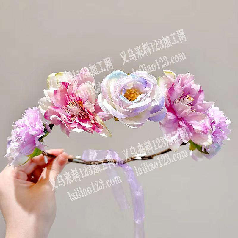 寻找手工成品花环成品工厂，如图，能做成品