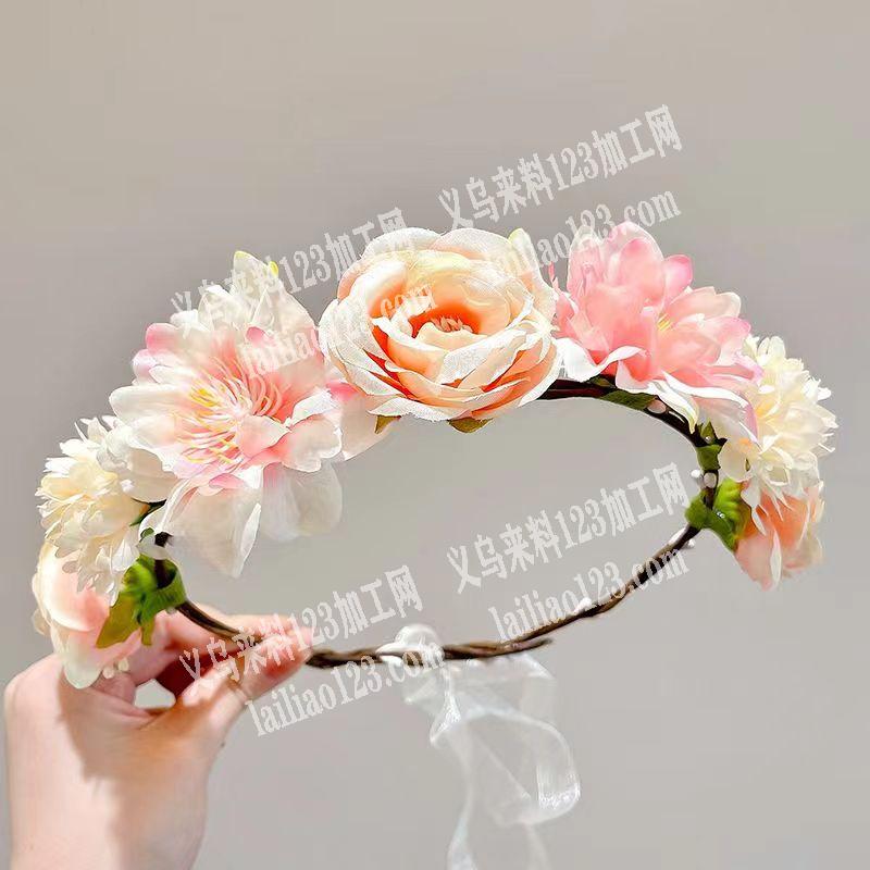 寻找手工成品花环成品工厂，如图，能做成品