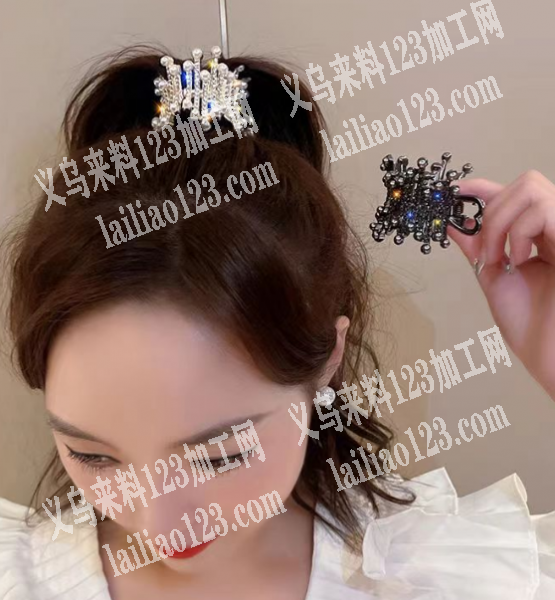 大量如图头饰抓夹订单，寻找工厂，如图，工