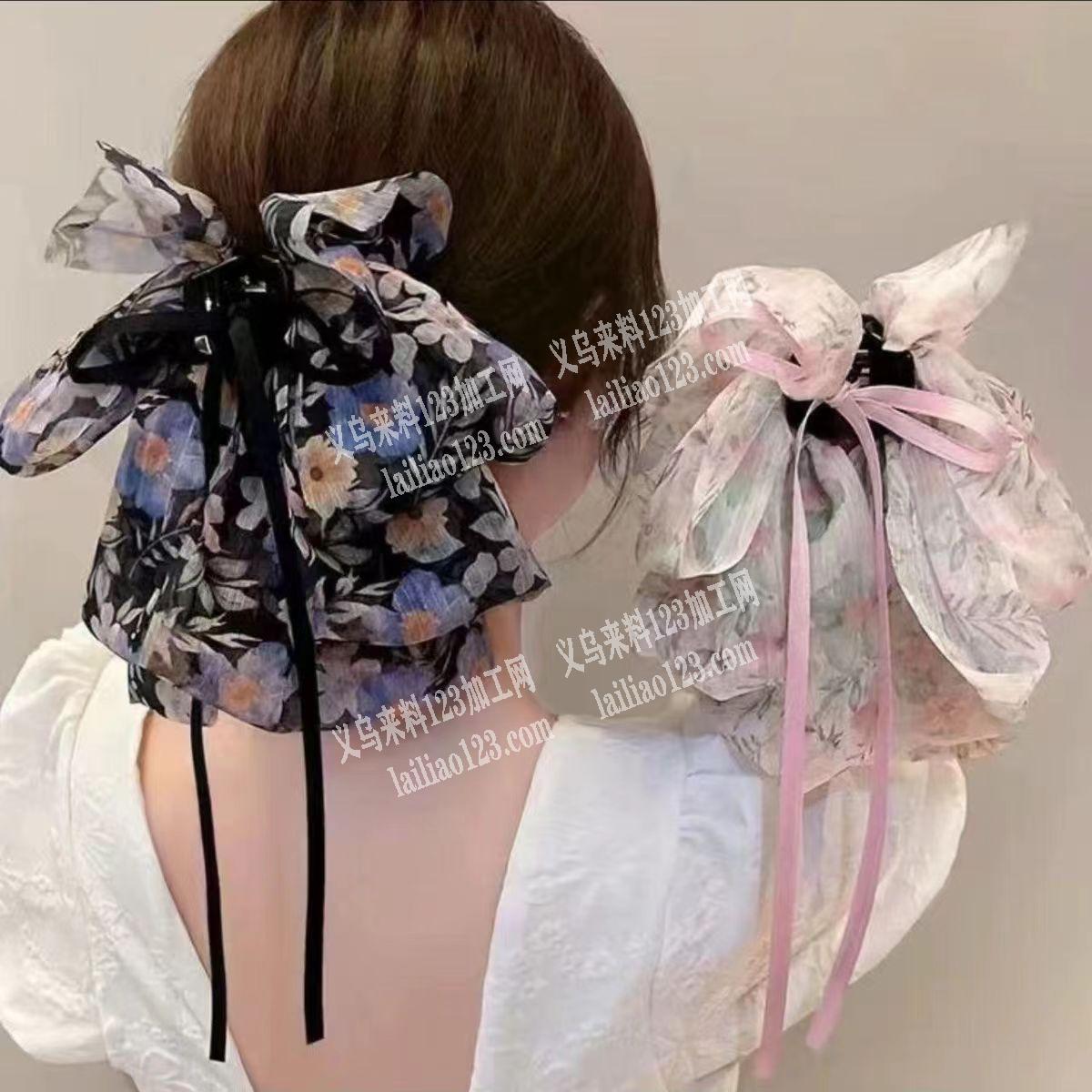 布艺蝴蝶结抓夹手工活外发，如图，寻找加工
