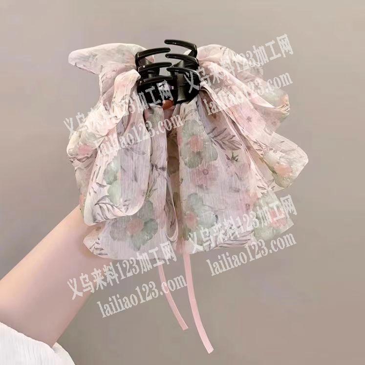 布艺蝴蝶结抓夹手工活外发，如图，寻找加工