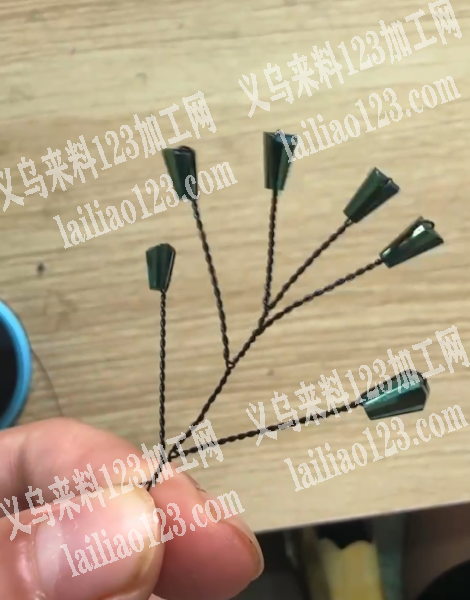 《可发外地做》穿珠子扭铁丝手工活外发加工