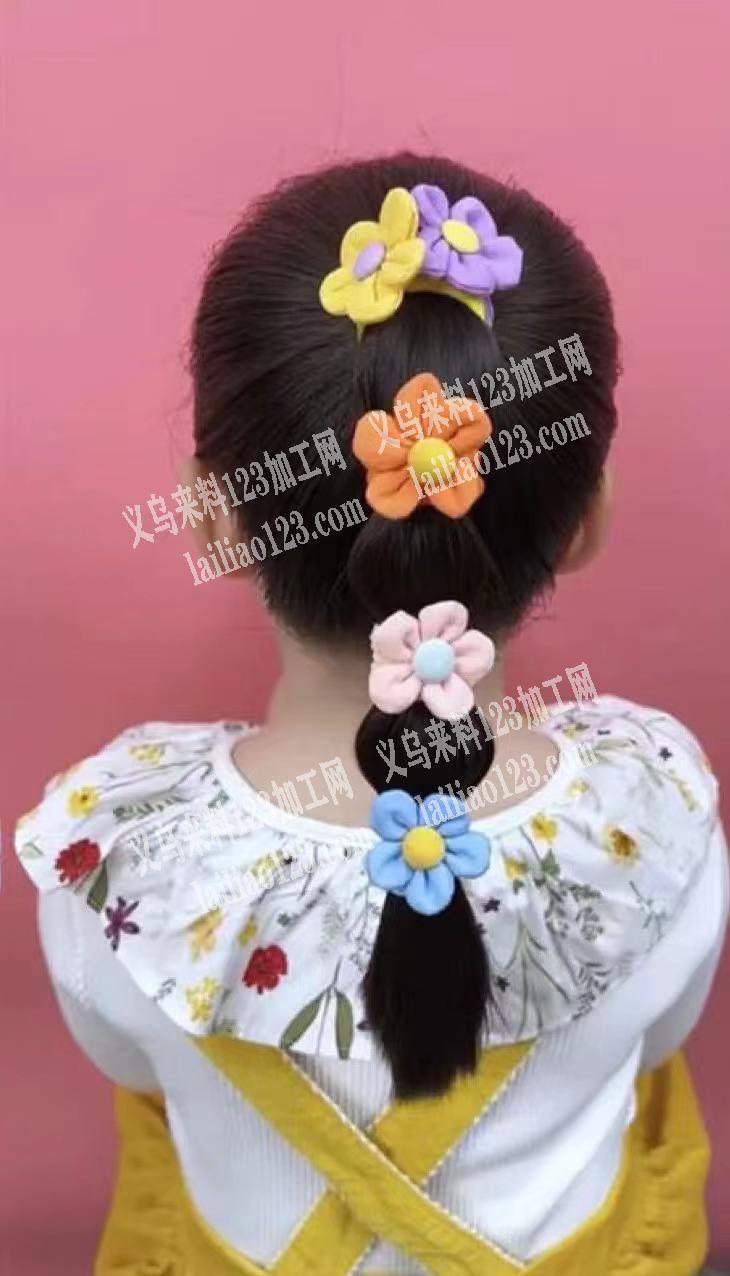 大量头圈订单，花朵款式的，公司找如图这款