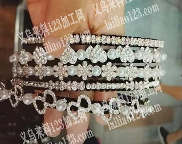 高档合金发箍订单，附图片，寻找头箍成品工