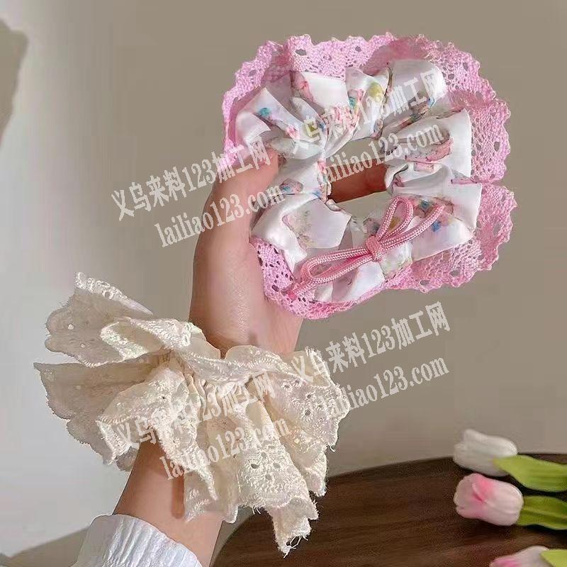 公司布艺发圈头圈成品订单，如图，寻找有实