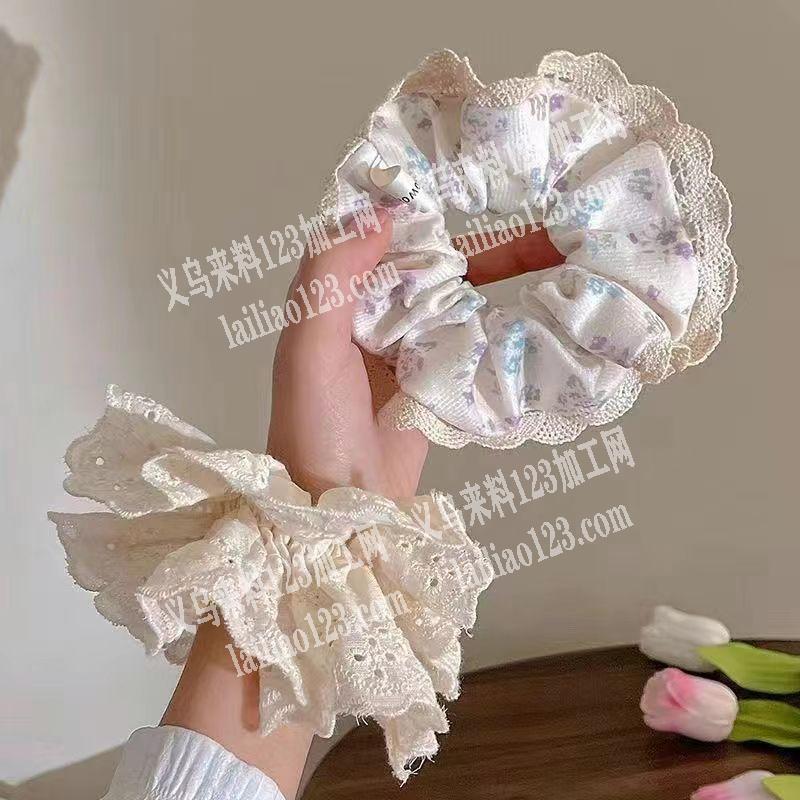 公司布艺发圈头圈成品订单，如图，寻找有实
