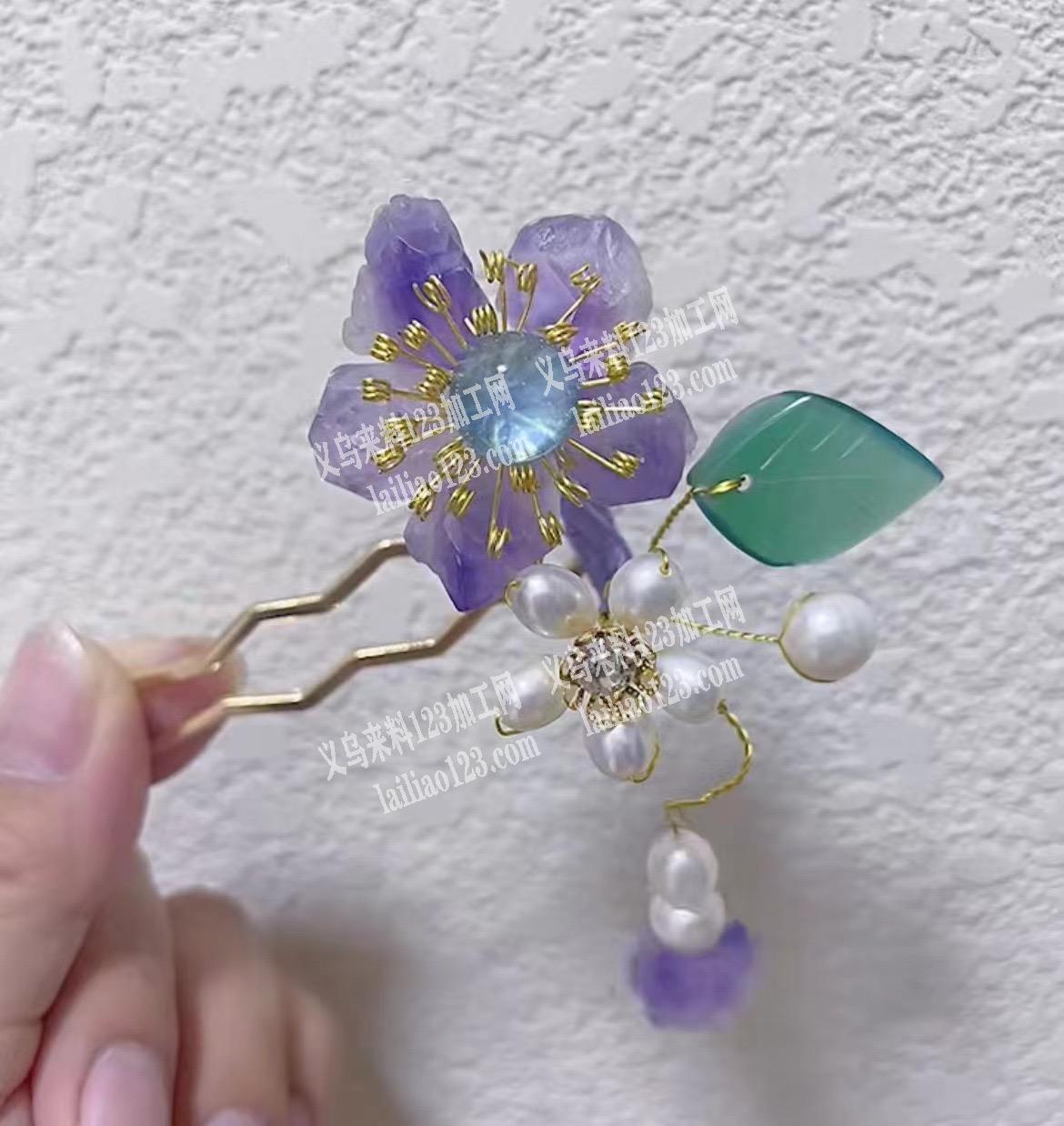 承接各种簪子，头花饰品