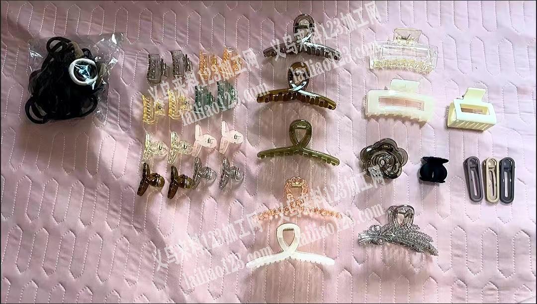 大量头饰套装订单，寻找厂家，如图，抓夹发