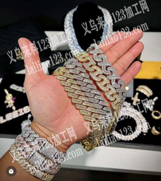 寻找古巴链饰品工厂，如图，这样的饰品有没