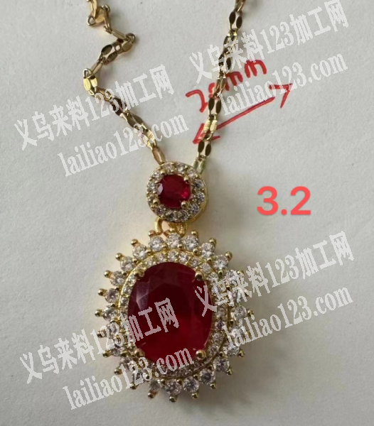 如图太阳花项链成品订单寻找生产工厂，有有