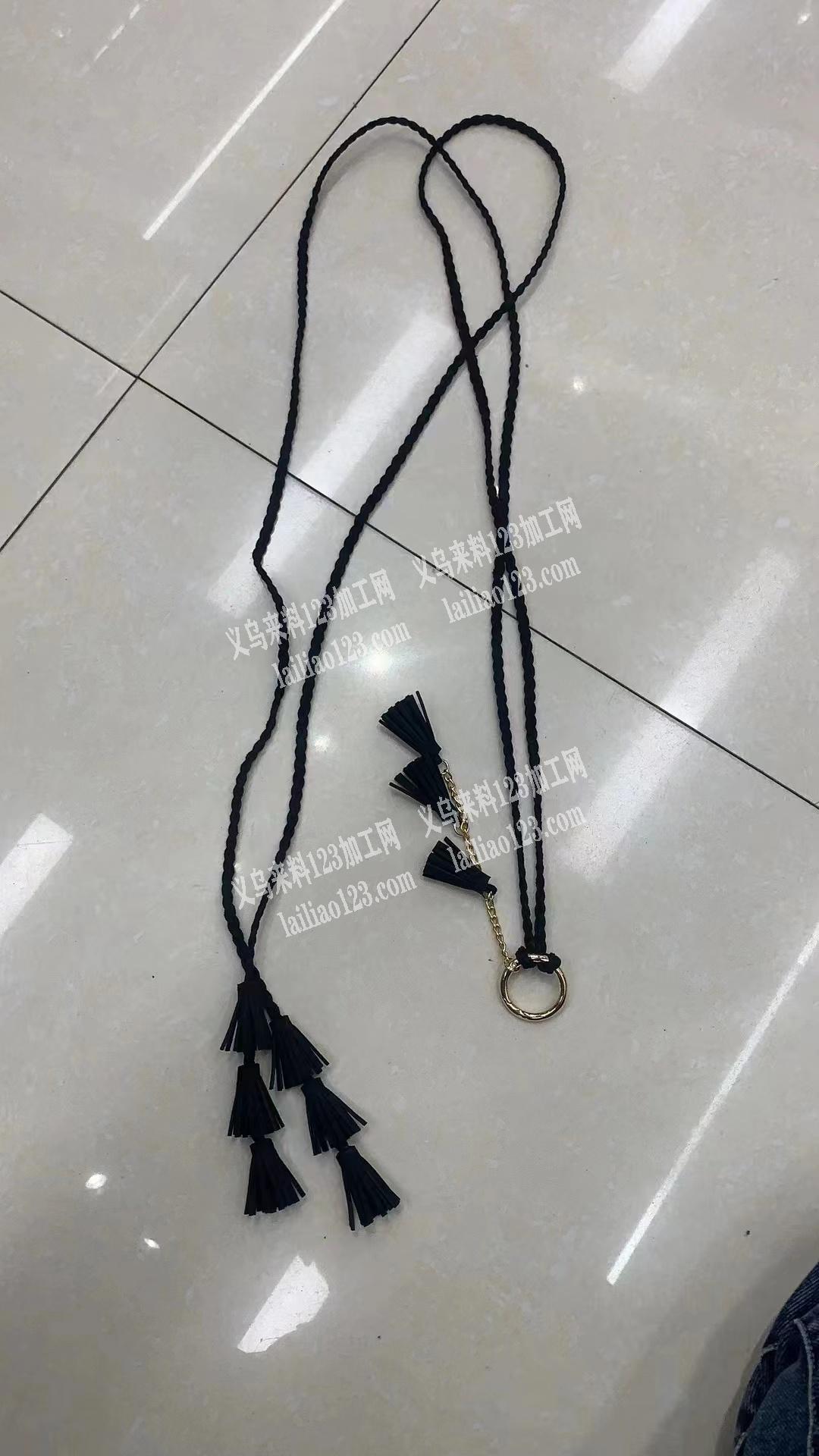 手工编织的腰带，如图，哪位有做这个加工的