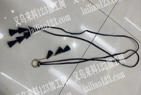 手工编织的腰带，如图，哪位有做这个加工的