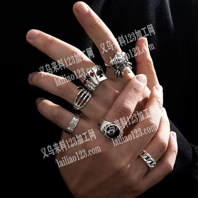 如图，合金夸张戒指订单，寻找翻砂或者压铸