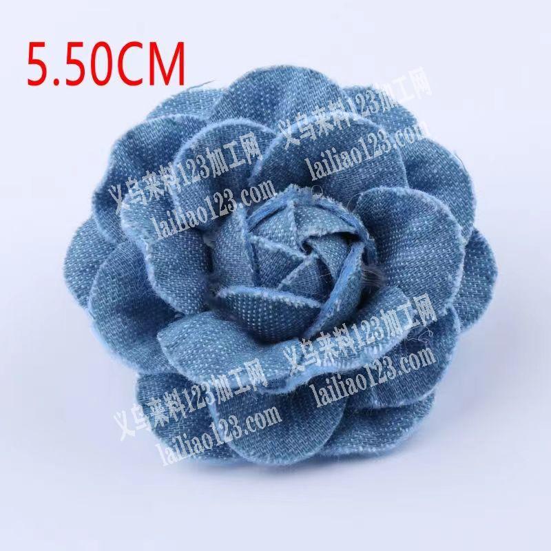 布花，山茶花的手工活外发，如图，花片粘成