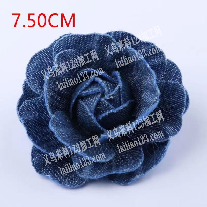 布花，山茶花的手工活外发，如图，花片粘成