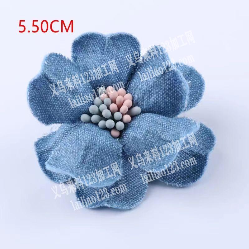 布花，山茶花的手工活外发，如图，花片粘成