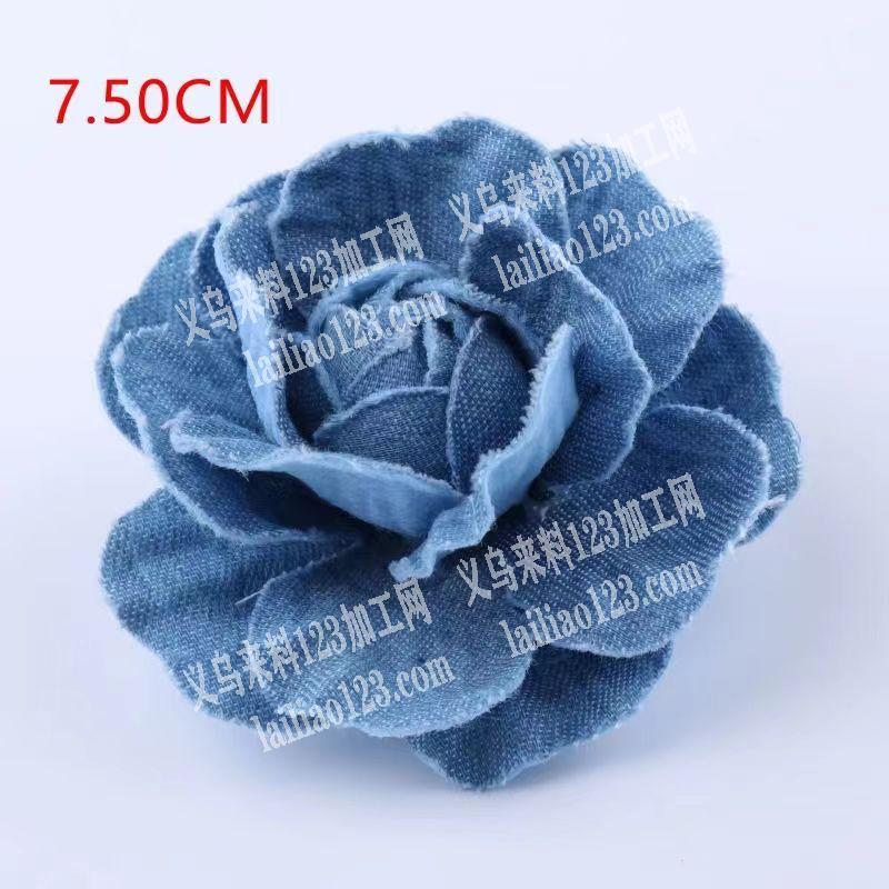 布花，山茶花的手工活外发，如图，花片粘成