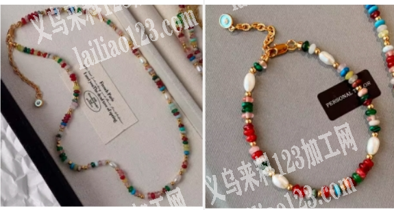 天然石项链成品订单，如图，寻找专业做项链