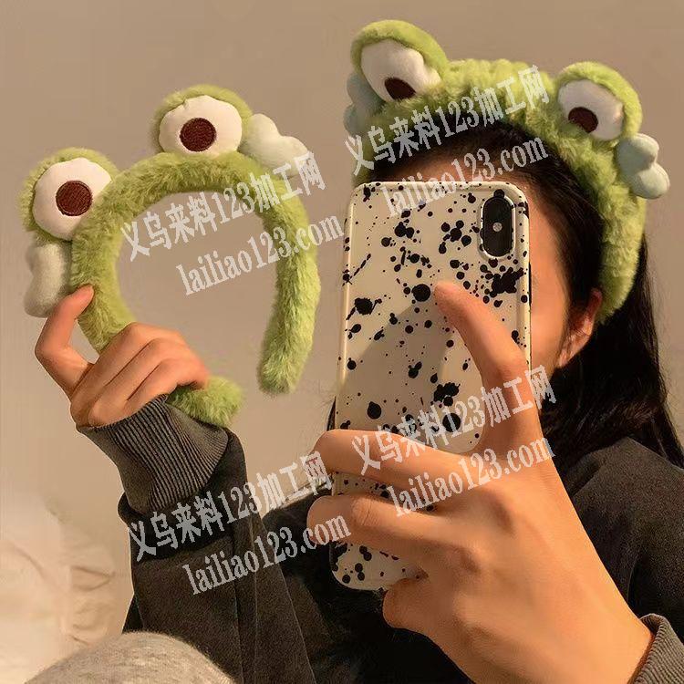 毛绒头箍成品订单，如图，寻找这类产品。是