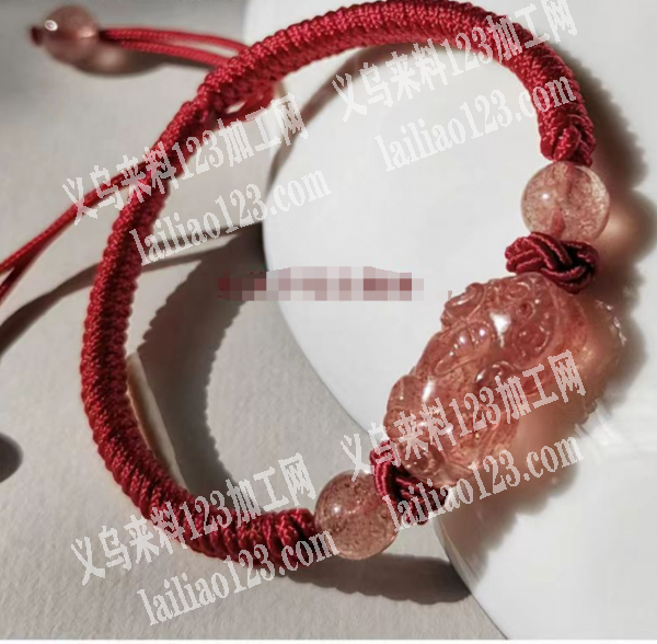 编织打结手链的手工活外发加工，寻找专业做