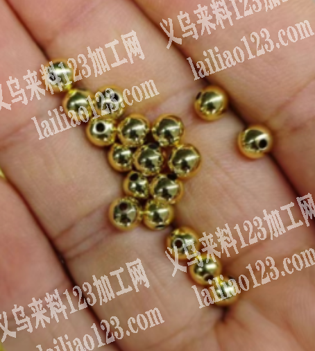 10万如图穿孔铜珠订单，寻找专业做铜珠的