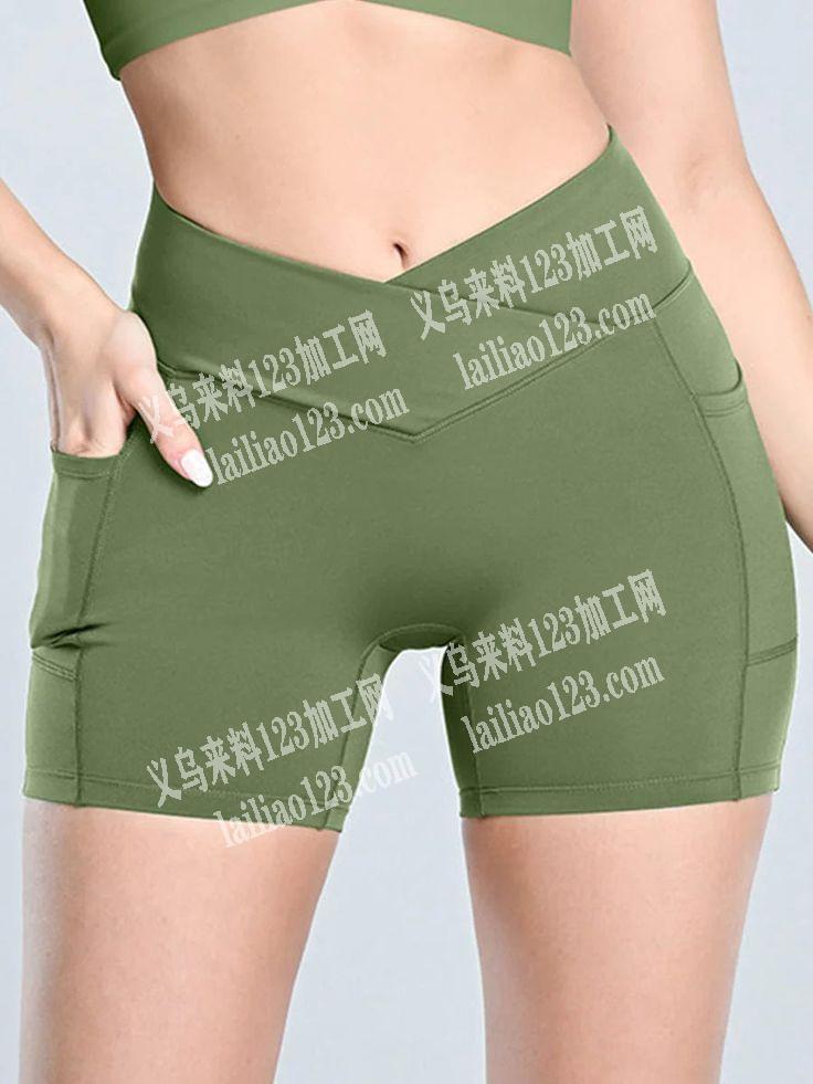 老板委托寻找：裤子外发加工，如图瑜伽短裤