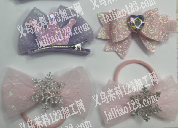 大量儿童发夹订单，如图，蝴蝶结款式的，寻