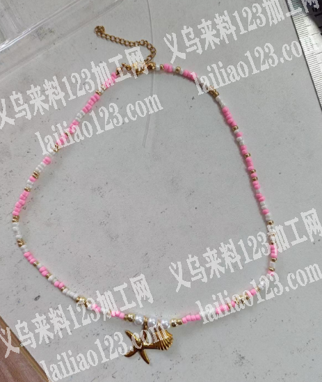 寻找穿米珠的项链的手工活加工厂，只发义乌