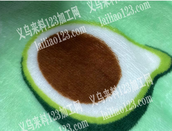 毛绒上面印花外发加工，谁家能做，这个是圆