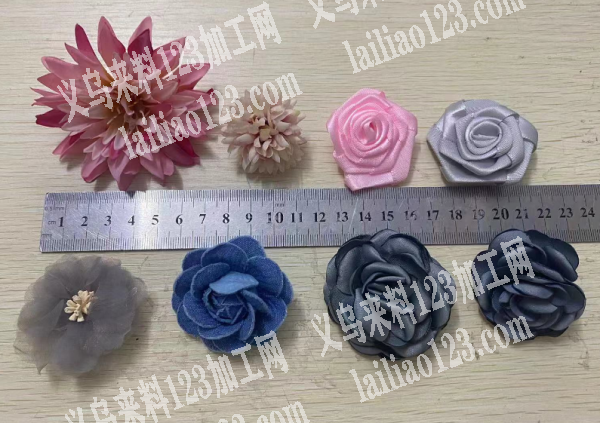 布艺手工花朵订单外发加工，如图，寻找会做