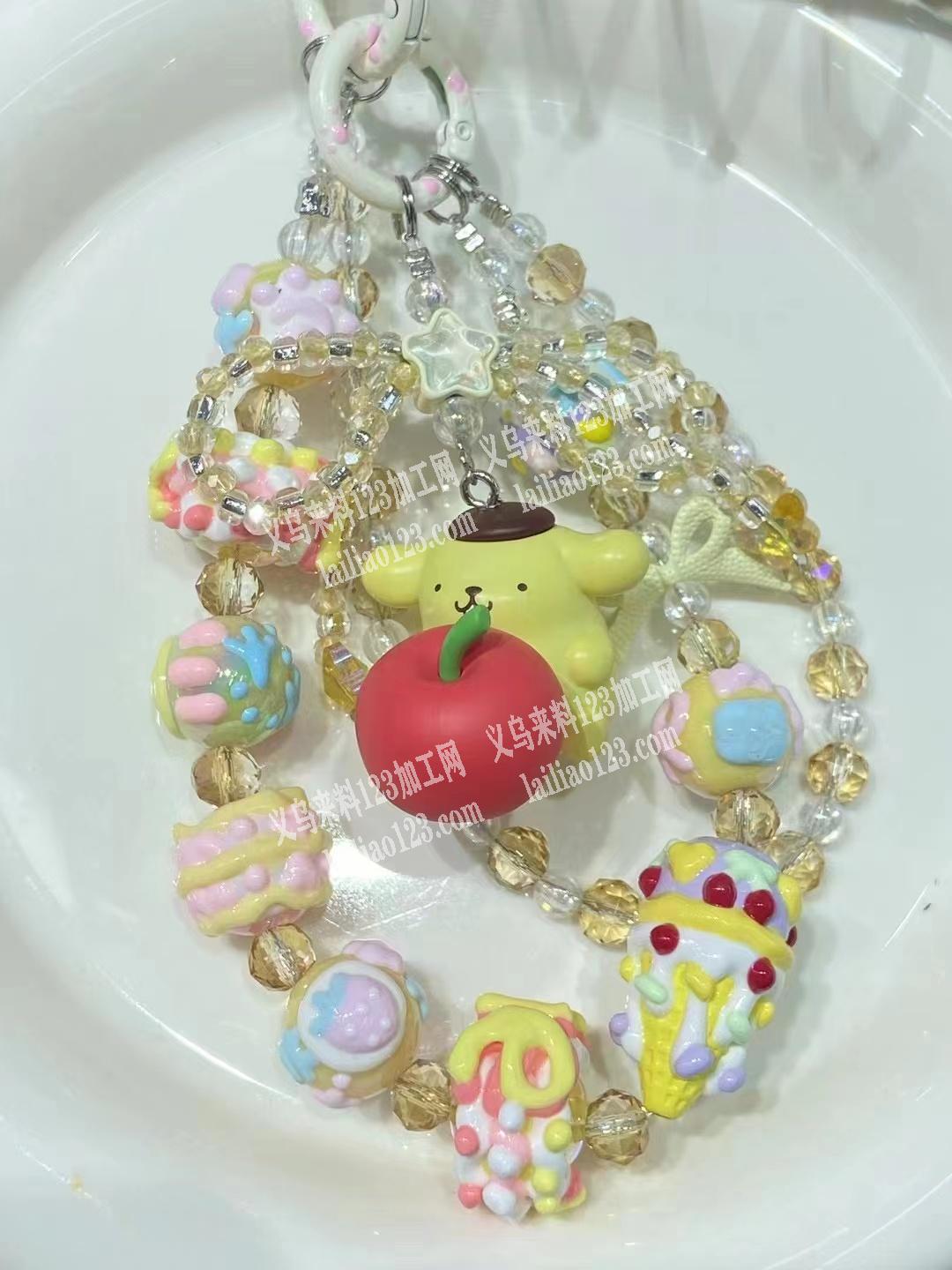 《长期有货》珠子手绘外发加工，如图，