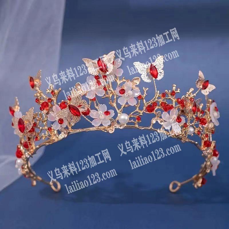 新娘饰品手工活外发，串珠子串配件绕铁丝编